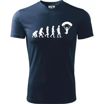 Evoluce paragliding - Dětské triko sportovní (dresovina) - 146 cm/10 let ( Námořní modrá (velmi tmavá - téměř černá) )