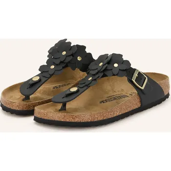 Dámská obuv Birkenstock Dámské Žabky Gizeh Flowers Le, černá, 40