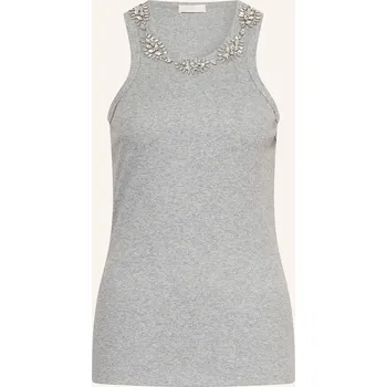 Liu Jo Dámský Top S Ozdobnými Kamínky, šedá, 34