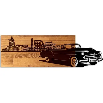 Dekorativní dřevěný dopněk na zeď - KABRIOLET - II. jakost, POUZE OSOBNÍ ODBĚR + vyzvednutí ZDARMA