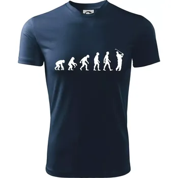 Chlapecké tričko Evoluce Golf - Dětské triko sportovní (dresovina) - 146 cm/10 let ( Námořní modrá (velmi tmavá - téměř černá) )