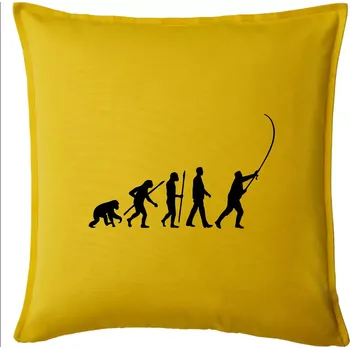 Polštář Evoluce rybaření - Polštář 50x50 - 50x50 - Pouze potah ( Žlutá )