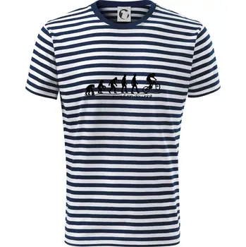 Pánské oblečení Evolution Downhill - Triko na vodu - L ( Prouhovaná )