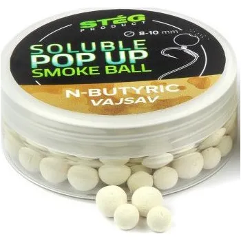Boilies Nástrahy Stég Soluble Pop-Up Smoke Ball 8-10mm 20gr N-Butyric