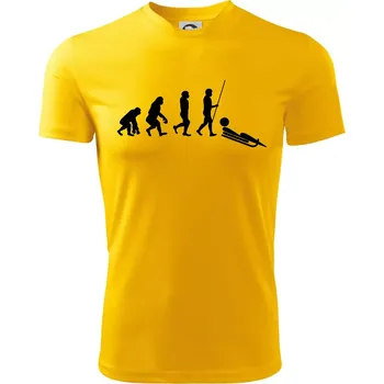Chlapecké tričko Evoluce jízdy na bobu - Dětské triko sportovní (dresovina) - 134 cm/8 let ( Žlutá )