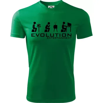 Evoluce zábavy - Dětské triko sportovní (dresovina) - 158 cm/12 let ( Středně zelená )