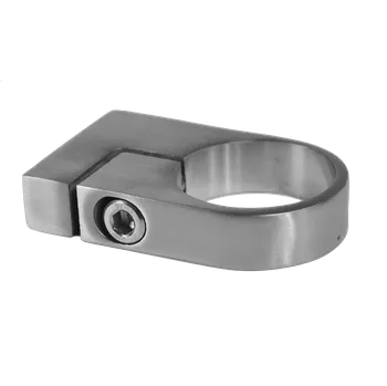 Úchyt šroubovaný na boční kotvení sloupu ø 42,4 mm bez kotevní desky, broušená nerez K320 / AISI304