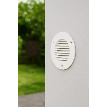 Větrací mřížka Bílá kulatá venkovní nástěnná mřížka pro ventilátory ICON15 a ICON30