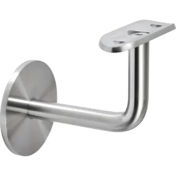 Zábradlí Držák madla na stěnu na trubku ø 42,4 mm bez děr, zadní vnitřní závit M6, broušená nerez K320 /AISI304