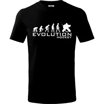 Evoluce Hockey brankář - Tričko dětské bavlněné - 98 cm / 2 roky ( Černá )