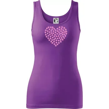 Dámské tričko Psí láska - Dámské tílko - 2XL ( Fialová )