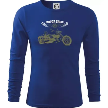 Pánské oblečení Moto trike - Triko s dlouhým rukávem FIT-T long sleeve - S ( Královská modrá )
