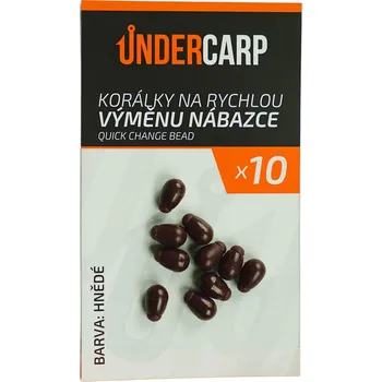 UnderCarp Korálky na rychlou výměnu návazce Quick Change Beads Hnědé 10ks