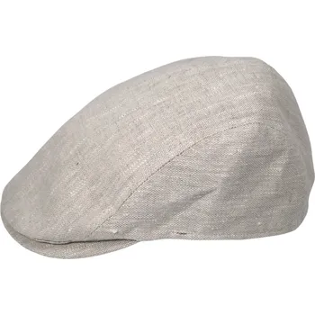 Čepice Fiebig - Headwear since 1903 Pánská lněná letní bekovka bez podšívky Natur- Fiebig since 1903 Velikost: 62 cm