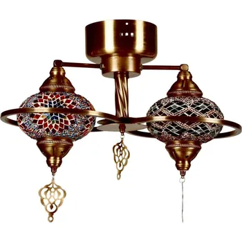 Přisazený lustr YENI 1xE27/40W/230V bronzová