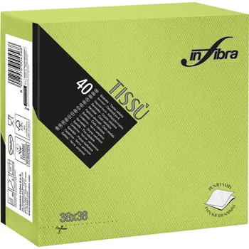 Papírový ubrousek INFIBRA Papírové ubrousky Linea New Soft-touch limetka 2vrstvy 38x38cm - 40ks