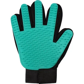Kartáč pro zvířata Merco Pet Glove vyčesávací rukavice - sada 4 ks, zelená