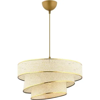 Lustr na lanku COUPER 1xE27/60W/230V krémová/zlatá