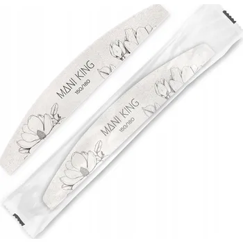 Pilník na nehty 150/180 v fólii půlměsíc jednorázový Flora Mani King