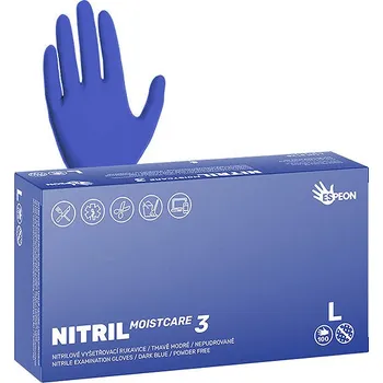 Vyšetřovací rukavice ESPEON Nitril Moistcare3 vel. L, 100 ks