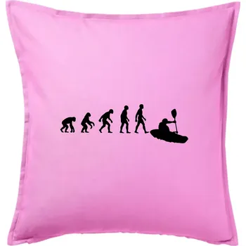 Polštář Evoluce kajak - Polštář 50x50 - 50x50 - Pouze potah ( Růžová )