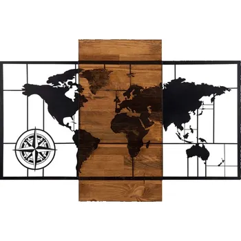 Dekorativní dřevěný nástěnný doplněk - SVĚTADÍLY,&nbsp;85 x 58 cm - II. jakost, POUZE OSOBNÍ ODBĚR + vyzvednutí ZDARMA