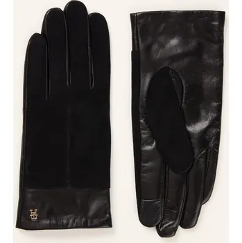 Rukavice Tommy Hilfiger Dámské Kožené Rukavice, černá, 6,5