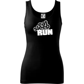 Dámské tričko Eat sleep run velké - Dámské tílko - S ( Černá )