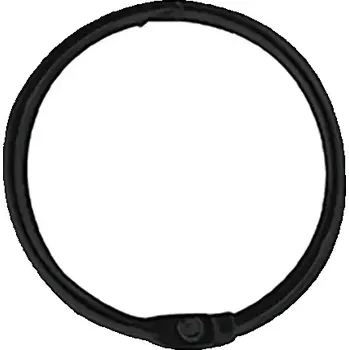 Sprchový závěs Spirella RINGO SMALL sada 12 ks kroužků na sprchové závěsy matná černá (7610583205957)