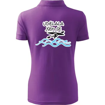 Udělala jsem se - Polokošile dámská Pique Polo - XS ( Fialová )