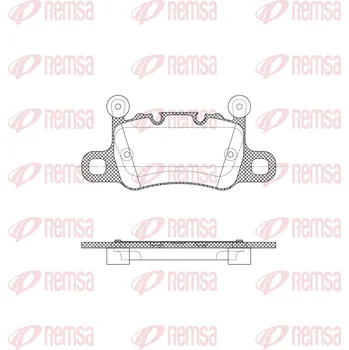 Brzdová destička Sada brzdových destiček, kotoučová brzda REMSA 1598.40