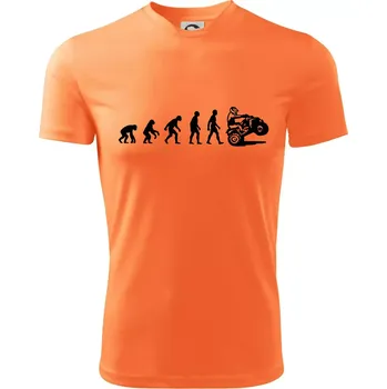 Evoluce quad čtyřkolka - Dětské triko sportovní (dresovina) - 146 cm/10 let ( Neon mandarine )