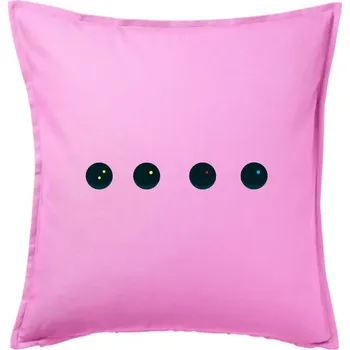 Polštář Evolution squash ball - Polštář 50x50 - 50x50 - Pouze potah ( Růžová )