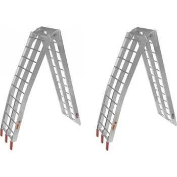 zvedák QTECH Hliníkové nájezdy na čtyřkolku / ATV - MOTO skládací (sada 2 kusů + upínací pásy 2ks)﻿ M002-63