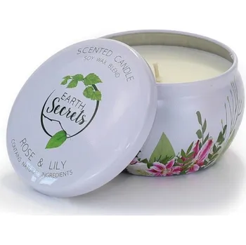Svíčka ASHLEIGH & BURWOOD Vonná svíčka EARTH SECRETS - ROSE AND LILY 140 g