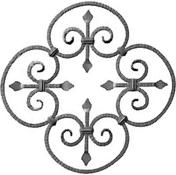 Kovářský ornament H 590 x L 590mm,12 x 12mm