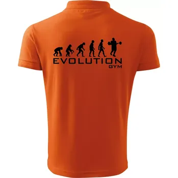 Pánská košile Evoluce Gym - Polokošile pánská Pique Polo 203 - 4XL ( Oranžová )