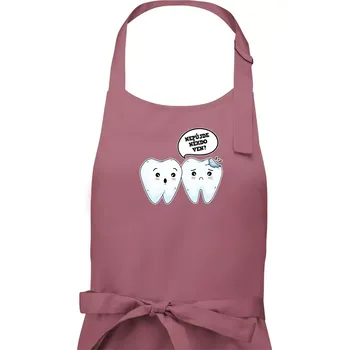 Kuchyňská zástěra Nepůjde někdo ven - Dámská zástěra na vaření - Univerzální velikost ( Starorůžová )