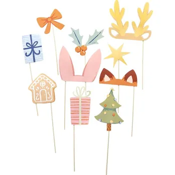 Party dekorace Amscan Rekvizity do fotokoutku Zimní les 10 ks