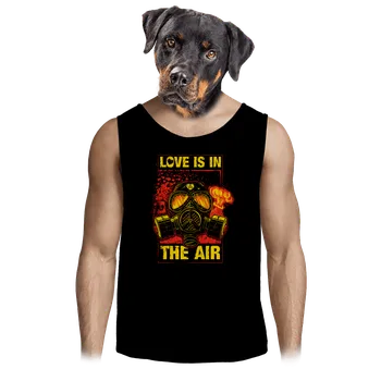 Pánské tílko Bastard Love is in the Air pánské tílko Black