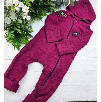 Kojenecký overall Kulišárny Mušelínový rostoucí overal WINE VELIKOST: 74