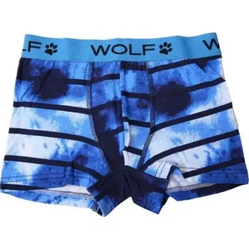 Dětské boxerky WOLF L2281B modré+pruh vel.110/116,122/128