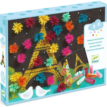 DJECO Koláže s barevnými střapci