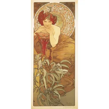 Kalendář Pohled Alfons Mucha – Emerald, dlouhý