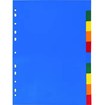 Rozdružovač A4 PVC 1-10 barevný