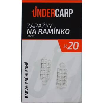 UnderCarp Zarážky na ramínko háčku průhledné 20ks