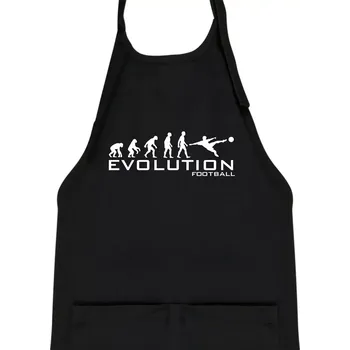 Kuchyňská zástěra Evolution Football - Dětská zástěra na vaření - Univerzální velikost ( Černá )