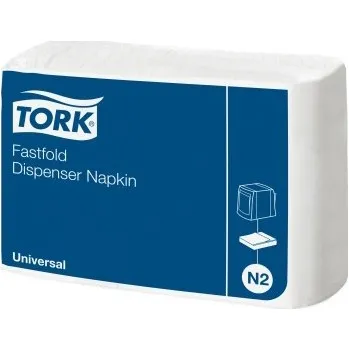 Papírový ubrousek TORK Papírové ubrousky 1vrstva 25x30 bílé do zásobníku N2 - 1krt