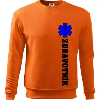 Pánská mikina Hvězda života - zdravotník - Mikina Essential pánská - L ( Oranžová )