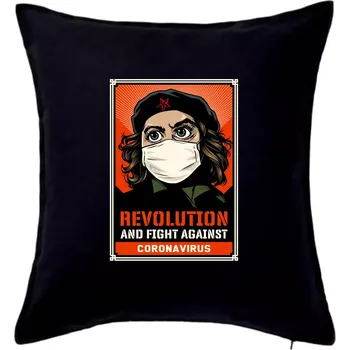 Polštář Corona Revolution & Fight - Polštář 50x50 - 50x50 - Pouze potah ( Černá )